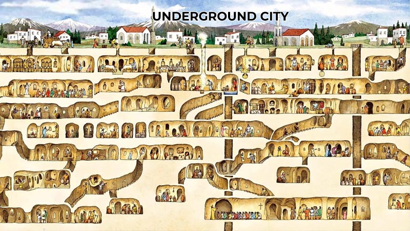 underground city cappadocia from konakli
