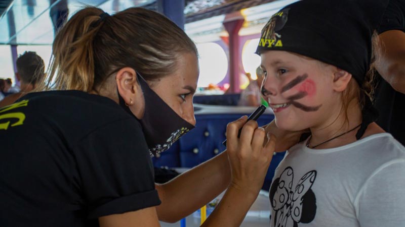 pirate boat tour for kids in konakli
