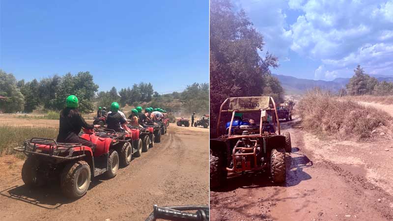 quad safari with rafting from konakli