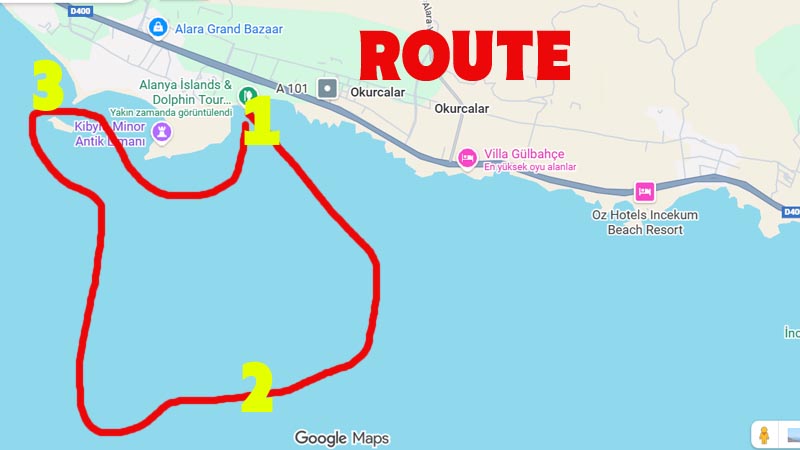 konakli deep sea fishing route