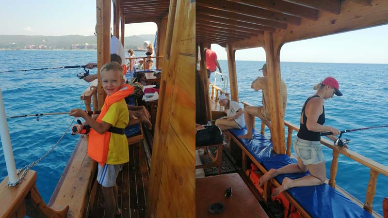 konakli fishing trip with kids