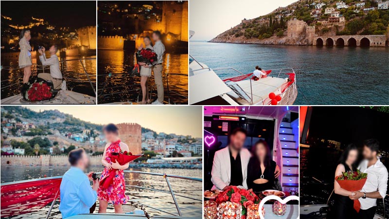 Marriage Proposal on a Private Yacht in konakli (1 hour)