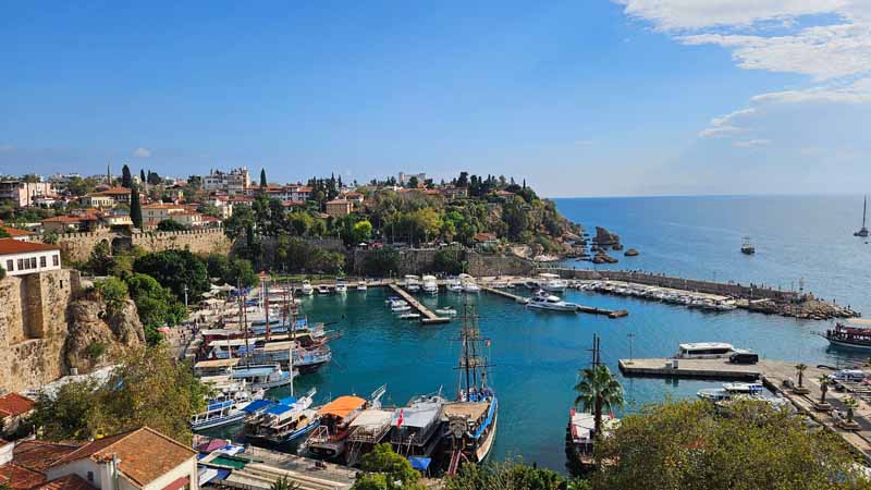 kaleiçi port antalya from konakli